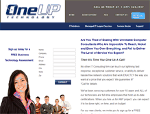 Tablet Screenshot of oneuptechnology.com